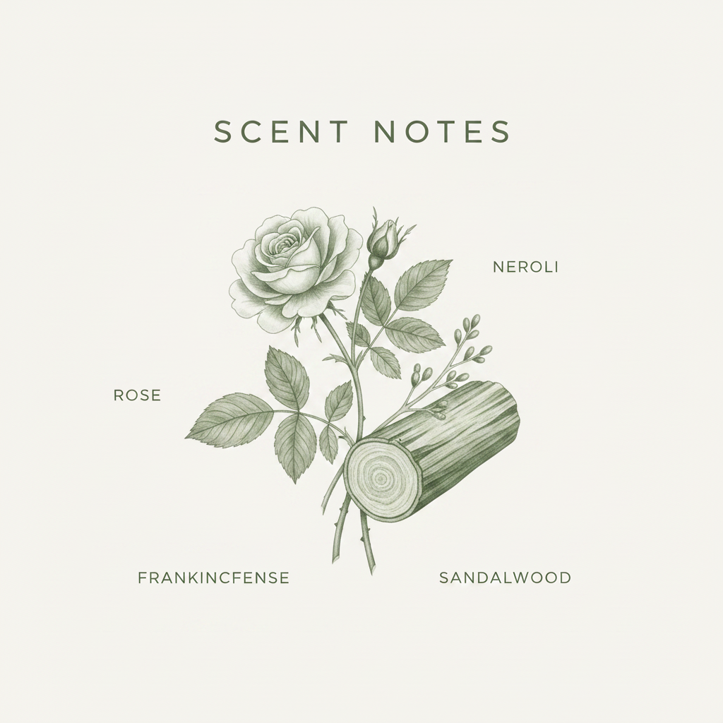 Blissful Stillness Candle Scent Notes - corrected