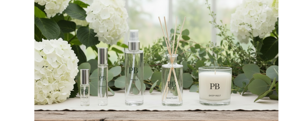 Purely Botanicals Homepage Banner - All Black Label Text